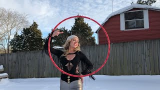 Katie Sunshine's Snow Hooping