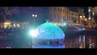 Video Evento: spettacolo mongolfiere, dama nell'acqua Lazise, Cliente: Cardinali Group