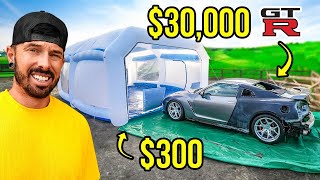 CABINA DE PINTURA DE $300 VS NISSAN GTR DE $30,000