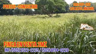 Se vende linda finca de 2mz en los alts, masaya (Cod: VFP-250)