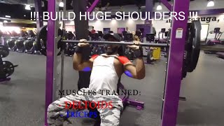 BUILD HUGE MASSIVE SHOULDERS BY DOING THIS WORKOUT