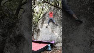 Yosemite Bouldering - Shiver Warmup, Unnamed Face (V2)