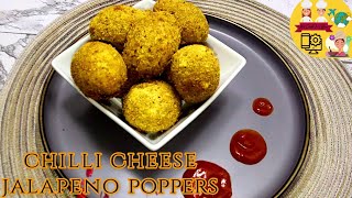 CHILLI CHEESE JALAPENO POPPERS RECIPE - CAFE STYLE