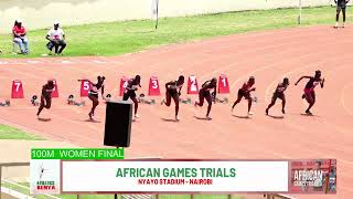 Esther Mbagari wins 100m Women Final African Games Trials 2024