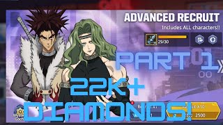 Spending 22k+ diamonds on recruit part 1 | One Punch Man Road to Hero 2.0