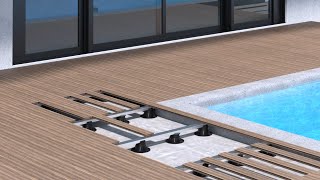 PP level DUO MAXI - Installation of decking floors with universal L-head for joists | Profilpas