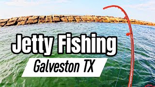 Casting For Giants at Galveston Jetty