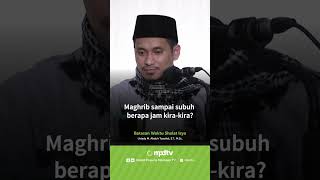 Batasan untuk shalat isya