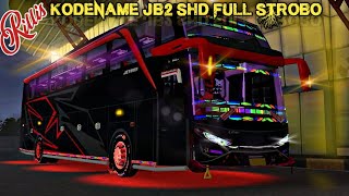 RILISS‼️KODENAME ACC JB2 SHD BUSSID V3.7.1|| FULL STROBO TUMPUK 7||VELG VARIASI||INTERIOR NYALA