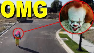 My DRONE caught PENNYWISE on camera!! (PENNYWISE SIGHTING CAUGHT ON DRONE!)