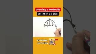 Draw a Cute Umbrella ☂️ | Easy Step-by-Step Guide! | Easy Drawing  #easydrawings