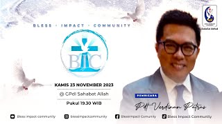 BIC 23 November 2023 Speaker By : Pdt. Verdinan Patras