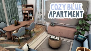 Cozy Blue Apartment 💙 || The Sims 4 Apartment Renovation: Speed Build