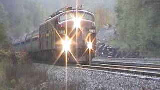 PRR E8 units at Bennington Railfest Oct 2003