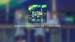 Digimon Adventure tri. ED 1- I Wish (AiM) TV Version bass cover