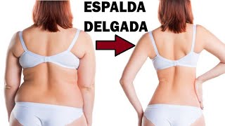 REDUCIR LA ESPALDA | Crea una espalda delgada y una postura hermosa