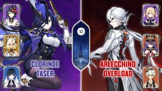 C3 Clorinde Taser & C1 Arlecchino Overload | 5.1 Spiral Abyss | Genshin Impact 5.1