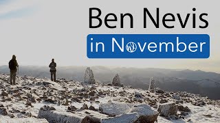 Ben Nevis Climb November by the Classic route