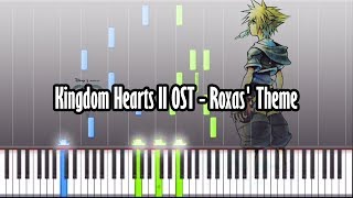 Kingdom Hearts II OST - Roxas' Theme - Piano Tutorial - Synthesia W/ Realistic Sound!