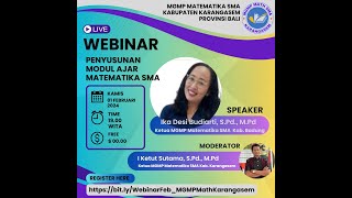 Webinar Penyusunan Modul Ajar MGMP Matematika SMA Kabupaten Karangasem