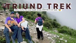 Triund Trek in the Clouds | Part - 1 | Epic Journey Through the Misty Himalayas 🌨️🏔️