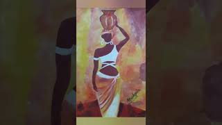 African lady Acrylic painting by @thearshiyasart #art #artist #painting #acrylic