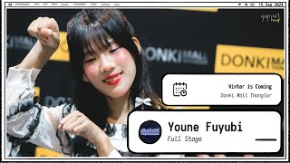 240915 Youne Fuyubi - Full Stage - Winter is Coming Donki Mall Thonglor 4k Fancam