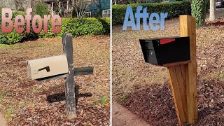 make your own midcentury modern mailbox - design included