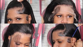 Beginner Friendly! Blend Thick Transparent Lace | Perfect Side Part Wig Install Tutorial | Old Files