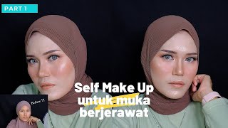 TUTORIAL Make up untuk wajah berjerawat dan flek hitam | PART 1