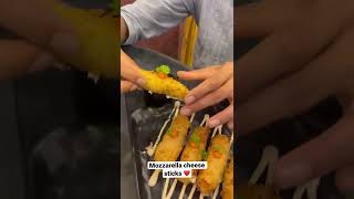 Crispy mozzarella cheese sticks 😊🤤 #shorts #cheesepull #foodshorts #foodmandi