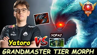 The Grandmaster Tier Yatoro Morphling Showdown against yopaj Earth Spirit Dota 2 pro gameplay