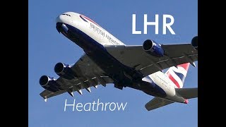 Plane Spotting * Morning Take-Offs Compilation 1 * RW27R London Heathrow Airport, LHR