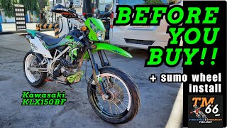 KAWASAKI KLX150 BF - UNDERDOG Enduro machine Worth Your Money! + Supermoto Wheels Install