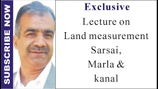 Land measurement in Pakistan I sarsai, Marla and kanal