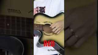 #FINGERSTYLE #GUITARLESSON #SHORT #RED BY TAYLOR SWIFT