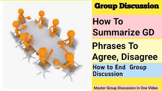 How to Summarize Group Discussion💥 | Phrases To Agree , Disagree and interrupt|Master Group Discuss