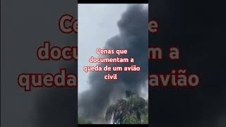 queda de um avião civil com 68 pessoas a bordo, no noroeste do estado de São Paulo, no Brasi