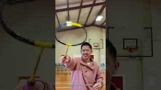 Why Badminton Pan Handle Grip Is BAD For Your Game!!! Learn V Grip Technique Please. #shorts