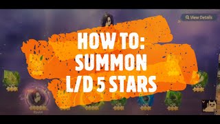 How to: Summon  Light and Dark  5 Star !!! [Summoners War Chronicles]A