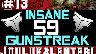 Joulukalenteri #13 || *INSANE* "59 GUNSTREAK" ON COMEBACK!