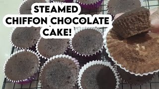 STEAMED CHIFFON CHOCOLATE CAKE | HOMEMADE RECIPES | CHOCOLATE CUPCAKES | DESSERTS | REGILYN CHANNEL