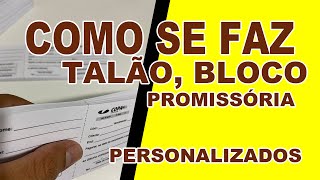 Como Fazer Blocos personalizados com Serrilha para comercio de Gás