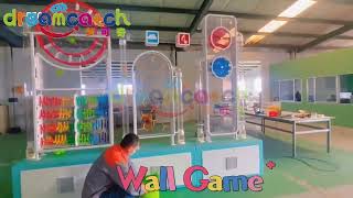 Kids Ball Wall Game Machine in an Indoor Playground