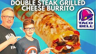 Taco Bell® NEW Double Steak Grilled Cheese Burrito | ZacknDad