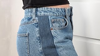 Allarghiamo un paio di jeans | Cucito refashion| Un punto alla volta