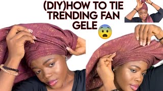 DIY HOW TO TIE TRENDING BRIDAL GELE ON YOURSELF 🥵🥰