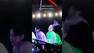 Yoongi's suprise appearance in PSY Concert - Performance THAT THAT #minyoongi #Thatthat #Psy #Suga