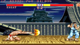 Street Fighter 2 Hyper Fighting (Turbo) Sagat Playthrough