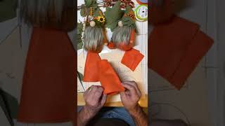 Making an Autumn Pumpkin Gnome